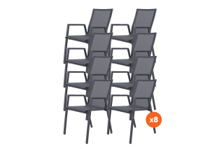 Set van 8 - Atmos stapelbare stoel
