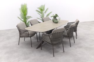 4SO Capalbio/Prado deens ovale tuinset (7-delig) - Terre