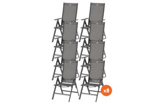 Set van 8 - Hartman Aruba verstelbare stoel