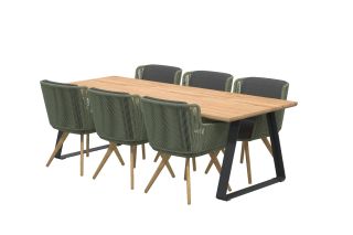 4 Seasons Flores/Basso 240x100 cm. tuinset - Groen - 7 delig