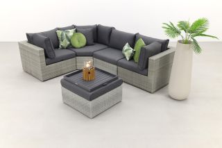 Suns Parma loungeset white grey - exclusief middel