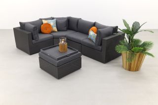Suns Parma loungeset - Antraciet - exclusief middel