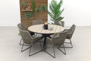 4 Seasons Ramblas / Garden Impressions Edison 148 cm. - ronde tuinset