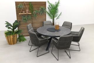 4 Seasons Valencia Platinum/Perth 150 cm. - Ronde tuinset