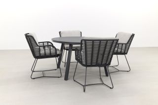 4 Seasons Fabrice/Hartman Miami 128 cm. - ronde tuinset
