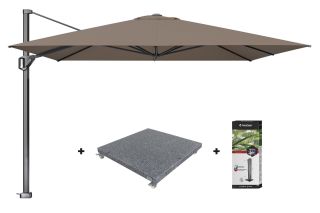 Platinum Challenger Premium T1 3.5x3.5 m - Havanna Taupe met voet en hoes