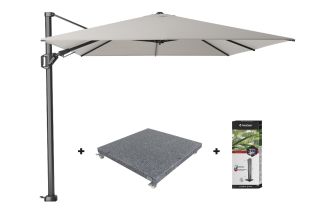 Platinum Challenger Premium T2 3.5x2.6 m - Manhattan Grey met voet en hoes