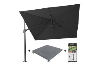 Platinum Challenger Premium T2 3x3 m - Faded Black met voet en hoes