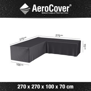 Aerocover loungesethoes L-vorm 270x270 cm.