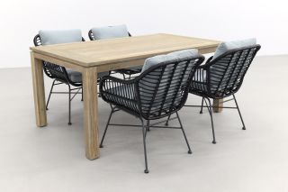 Garden Impressions Margriet - zwart/Rome grey 170 cm. tuinset - 5-delig