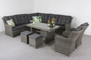 Lounge dining set Richmond + 2 dining tuinstoelen