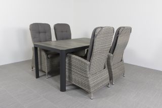 Memphis/Queens 160 cm. tuinset - 5-delig verstelbaar