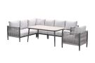 GI Diamo lounge-dining hoekset (6-delig) - Carbon Black/Zand