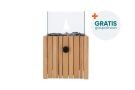Cosiscoop Timber Teak - Gaslantaarn - Vierkant