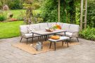 GI Allasio lounge-dining hoekset (6-delig) - Carbon black/Zand