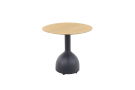 GI Marquis ronde bijzettafel Ø45 cm. - Carbon black/Light teak