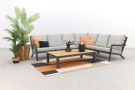 Santos/Mindo loungeset - hoekbank - antraciet 2-delig