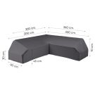Platinum Aerocover platform loungesethoes 300x300 cm.
