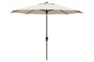 Madison Lissabon teak/champagne stokparasol Ø300 cm. - Olefin parasoldoek
