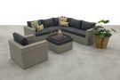 Atlanta wicker loungeset 5-delig – Vintage grey - Garden impressions