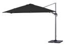 Hawaii zweefparasol 300x300 cm. - Carbon grey - Black doek