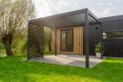 Lamellen overkapping - 4x3 m. - Aluminium - Antraciet - Move