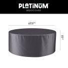 Platinum Aerocover ronde tuinsethoes - 250x85 cm.
