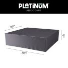 Platinum Aerocover loungesethoes 255x255x70 cm.