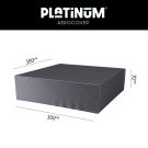 Platinum Aerocover loungesethoes 300x300x70 cm.