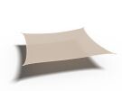 Platinum Coolfit schaduwdoek vierkant gebroken wit 5x5 m