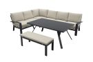 GI Rondo lounge- diningset (6-delig) - Carbon Black/Desert