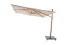 4-Seasons zweefparasol Siesta 300 x 300 cm - Woodlook/Sand
