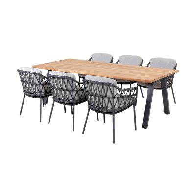 4SO Calpi/Ambassador 240x100 cm. - 7-delige tuinset OP=OP