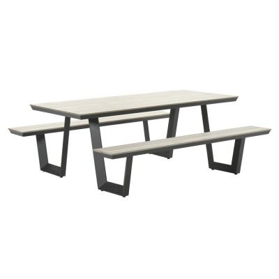 GI Bell picknicktafel 200 x 178 cm. - Carbon black