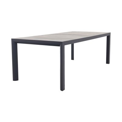 Kings aluminium tuintafel 220x100 cm. - Antraciet
