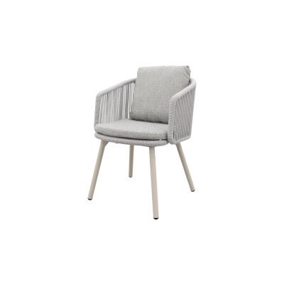 Ohio dining chair aluminium/rope - Mokka (OP=OP)