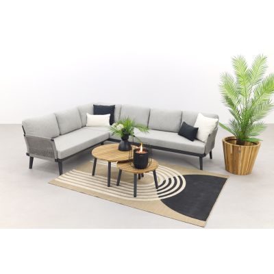 Durban/mindo loungeset - hoekbank - 3-delig - Op=Op
