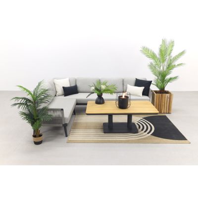 Durban/Medina teak verstelbare loungeset - hoekbank - 2-delig - Op=Op