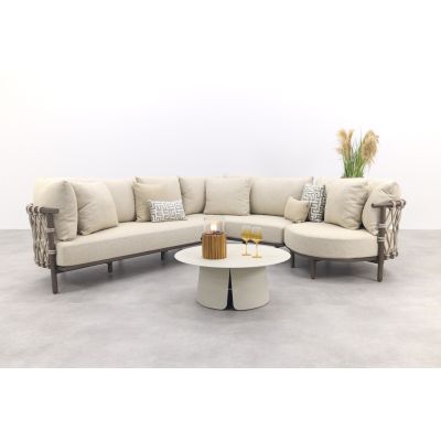 4 Seasons Ezra/Velora modulaire loungeset - Latte/Terre