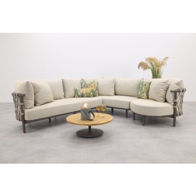 4 Seasons Ezra/Volta modulaire loungeset (4-delig) - Latte/Terre