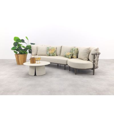 4 Seasons Ezra/Velora 4-zits loungeset - Latte/Terre