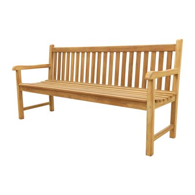Teak houten tuinbank Bison - 180 cm. Teak houten tuinbank Bison - 180 cm.