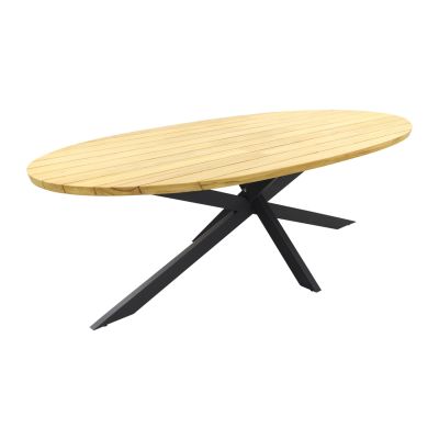 Taste Prado Ellips ovale tuintafel - 240x115 cm. - Antraciet