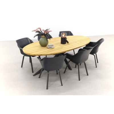 Hartman Sophie Element/Taste Prado Ellips 240x115 cm. tuinset - 7-delig