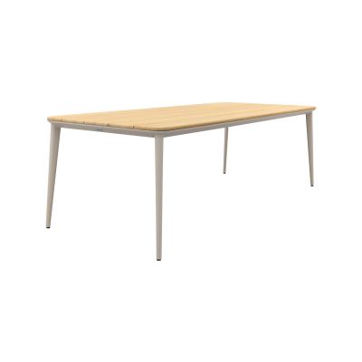 Alaska teak tuintafel 240x100 cm. - Mokka (OP=OP)
