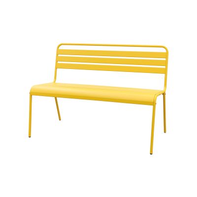 MaximaVida Max metalen tuinbank 127 cm. - Okergeel