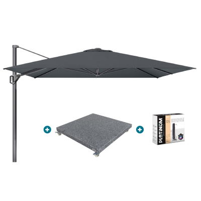 Platinum Challenger Premium T1 3.5x3.5 m - Faded Black met voet en hoes