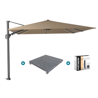 Platinum Challenger T2 3x3 m - Taupe  met voet en hoes