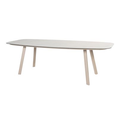 Taste Manolo Deens ovale tuintafel 240x103 cm. - Latte