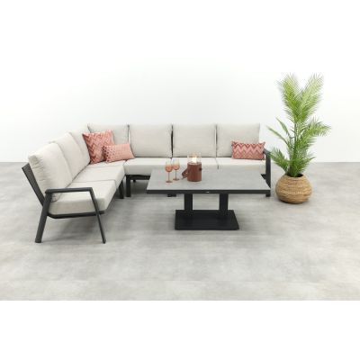 Lagos/Milford loungeset - met verstelbare tafel - links & rechts